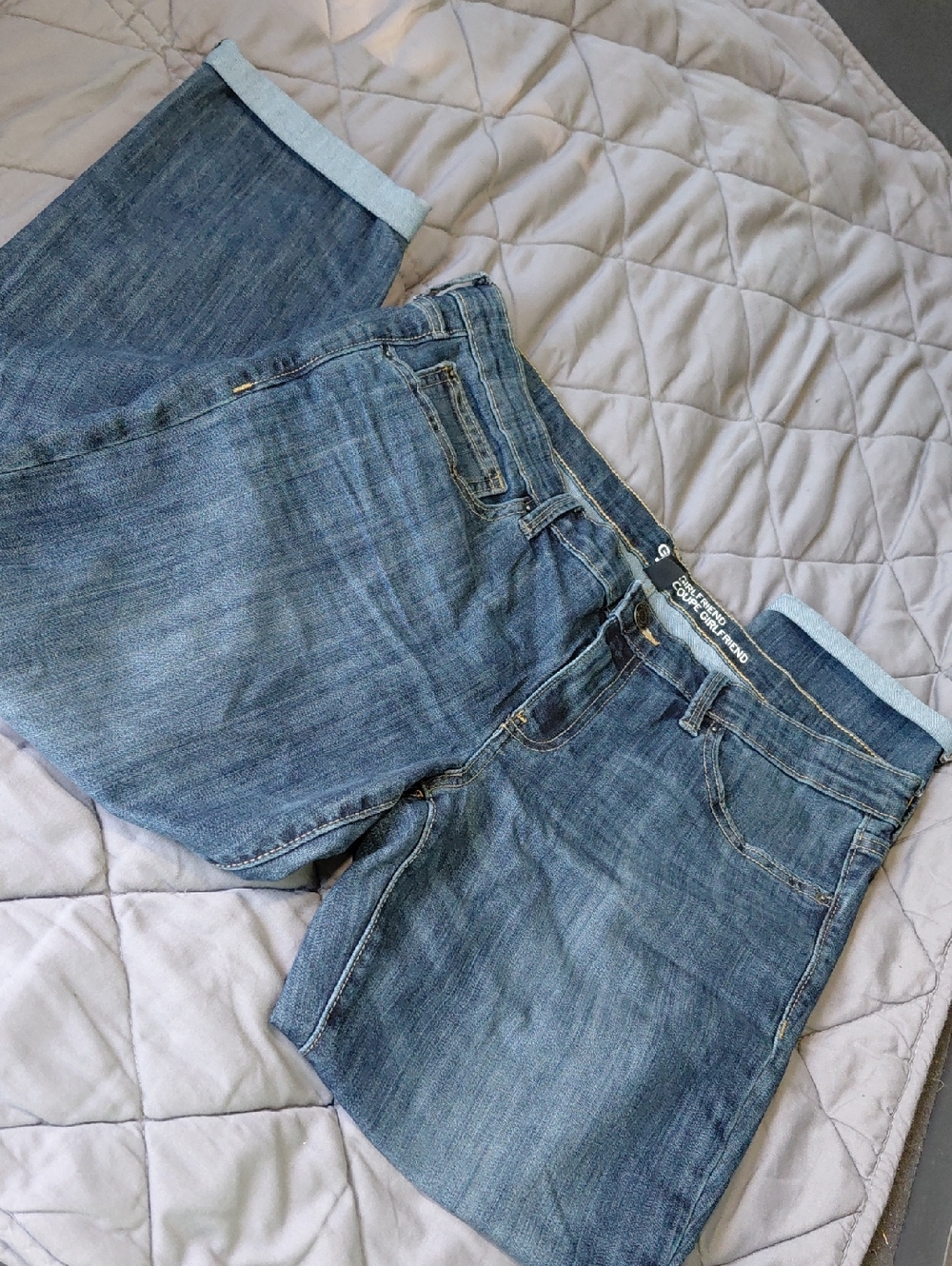 GAP Medium Blue Denim Girlfriend Jeans